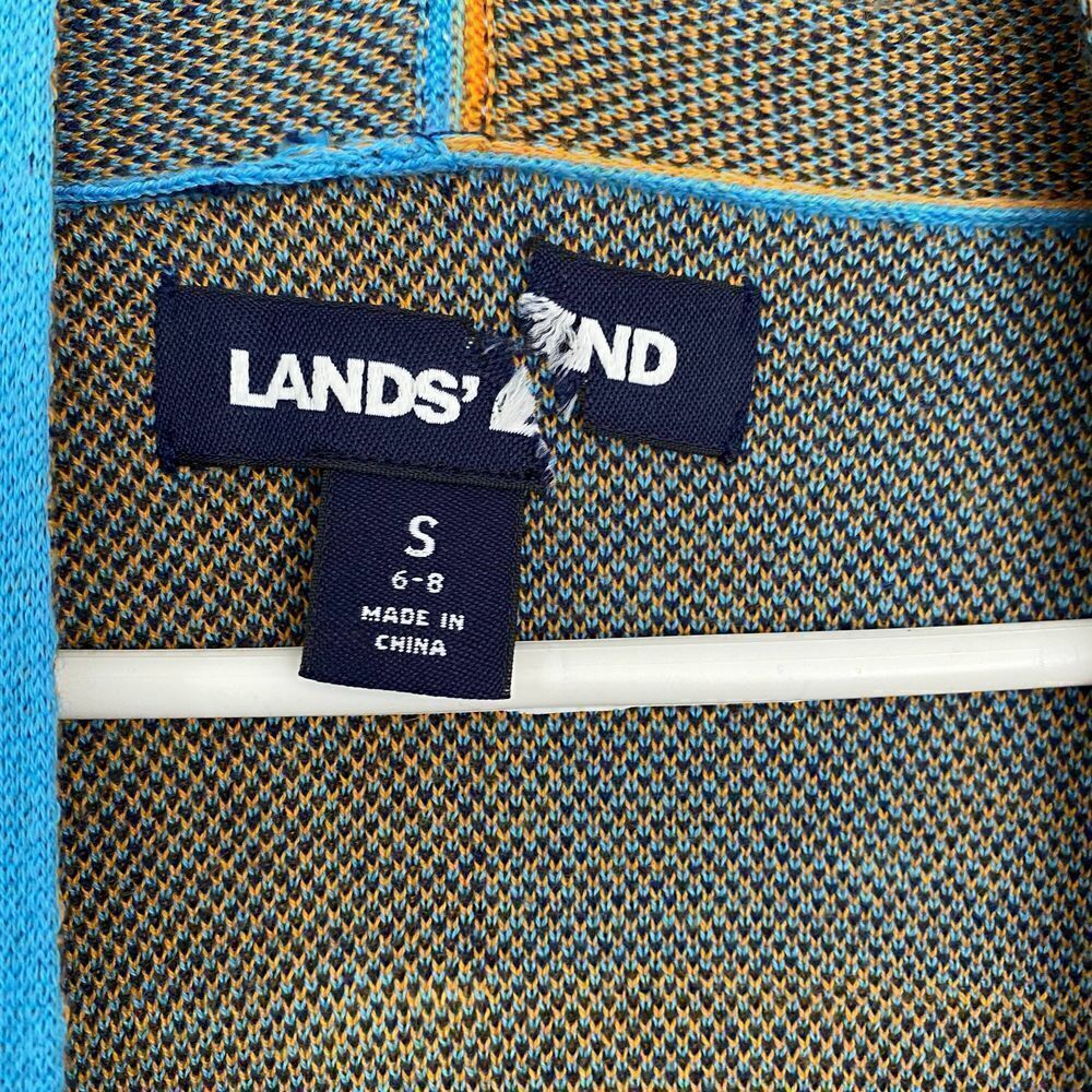 ⭐️ Lands’ End Color Block Cardigan - Picture 2 of 6